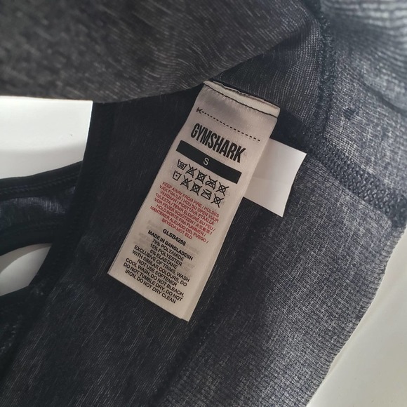 Gymshark Adapt Sports Bra S Grey Camo Criss Cross Wrap Straps Wrap Front - Picture 5 of 8